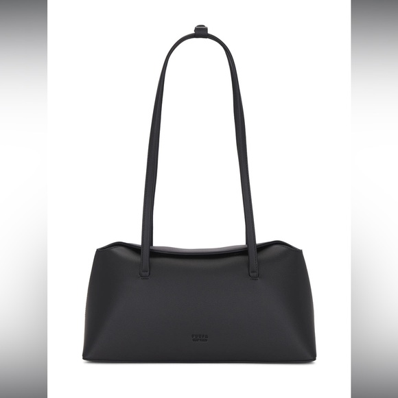 Elegant Black Leather Shoulder Bag - Picture 5 of 5
